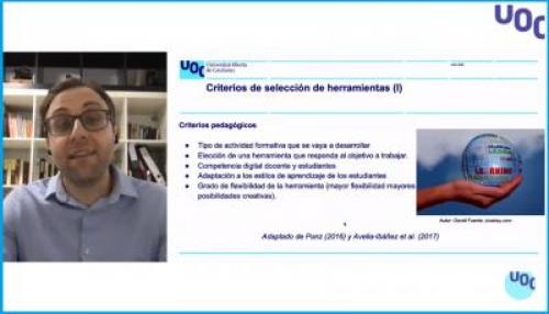 Herramientas y recursos imprescindibles para la docencia no presencial. Marc Romero - Webinar - UOC