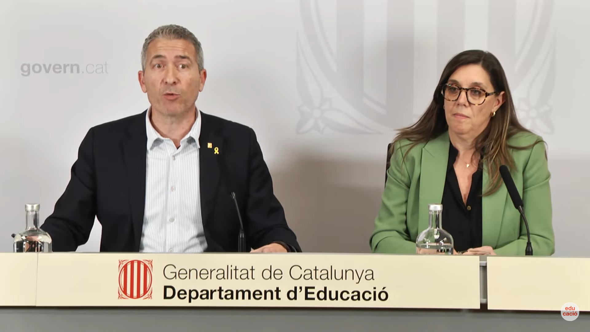 Roda de premsa en relació al calendari escolar del curs 2023-2024