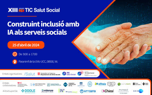 XIII JORNADES RDI TIC Salut Social: Construint inclusió amb IA als serveis socials